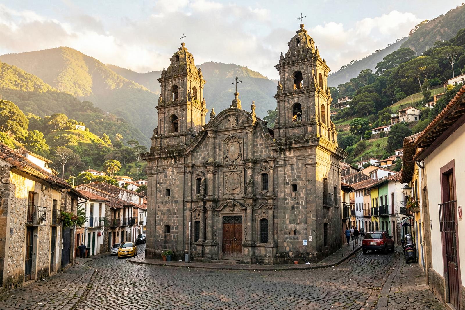 Baroque churches and stone slopes of Ouro Preto